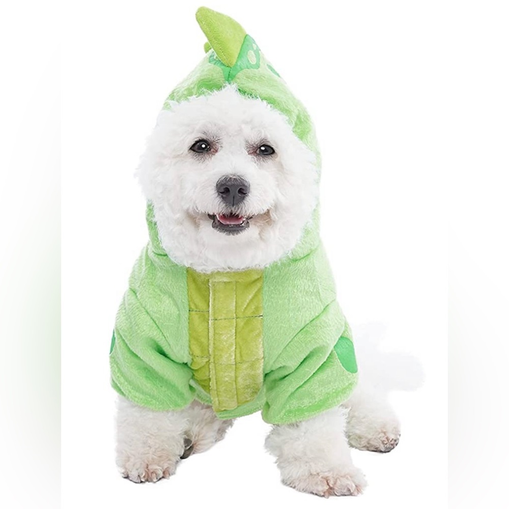 NWT dog dinosaur Halloween costume Dinosaur Costume Size L Green